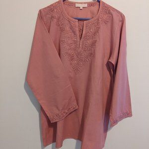 Women's cotton chikankari tunic